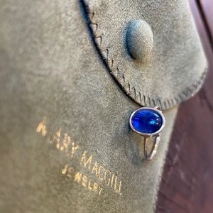 14k Kyanite Floating Ring from the Mary MacGill Floating Collection.